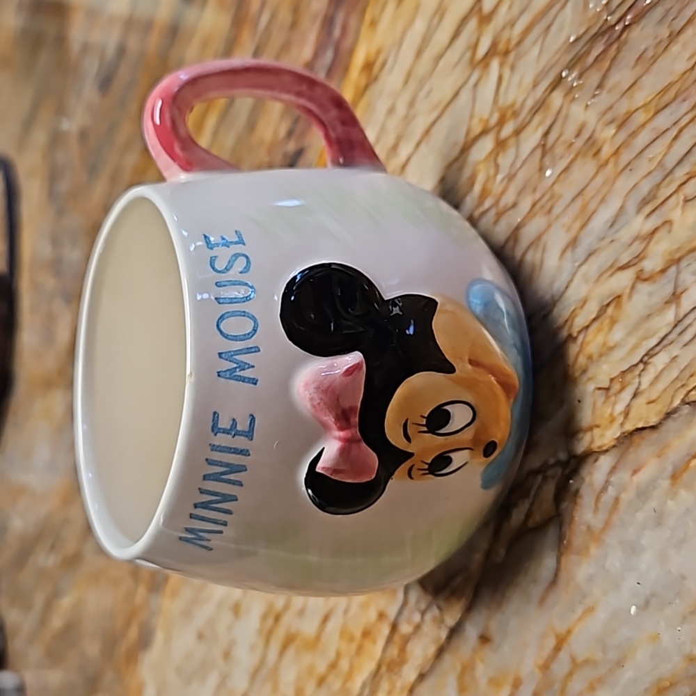 DISNEY 1960's Minnie Mouse 3D Ceramic Mug
